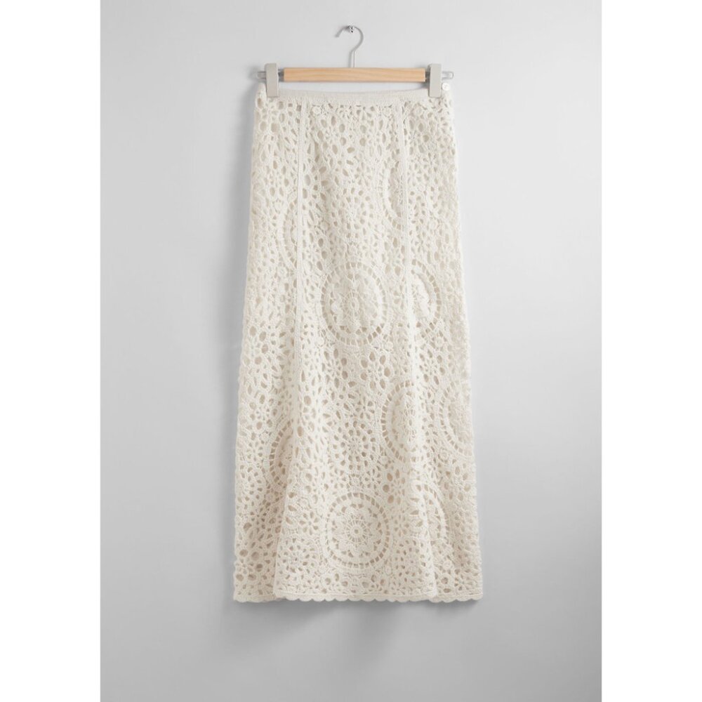 NWT & Other Stories Crocheted Midi Skirt - Picture 2 of 7